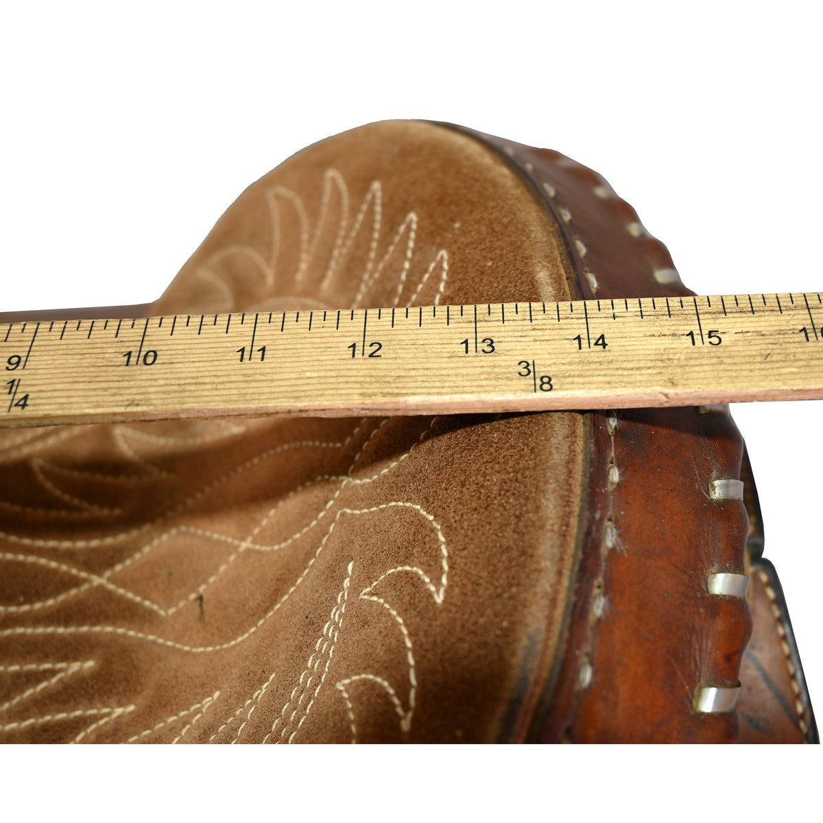 Used 13.5" Hereford Tex Tan Youth Barrel Racing Saddle