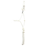 Twisted Knot Halters Easy Off Halter with 10" Lead Rope- White