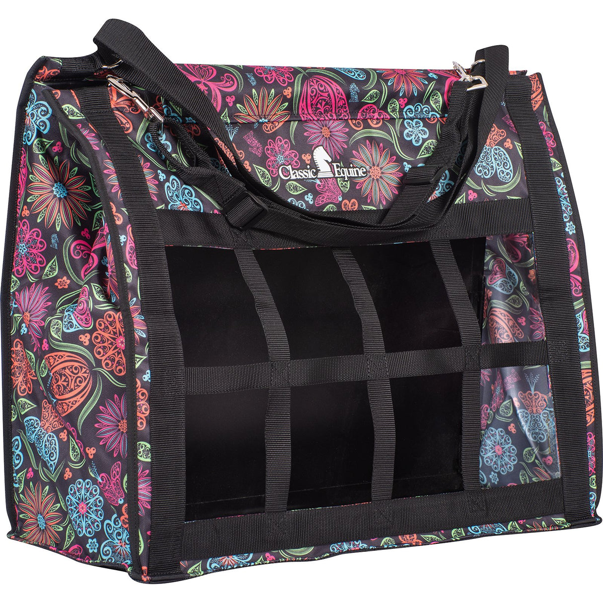 Classic Equine Top Load Hay Bag- Neon Flower