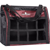 Classic Equine Top Load Hay Bag- Black/Ruby Basket