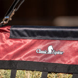 Classic Equine Top Load Hay Bag- Black/Ruby Basket