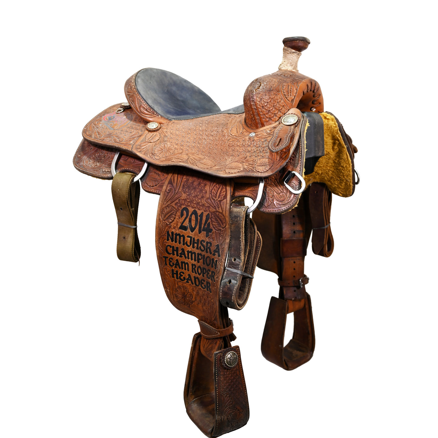 Used 14.5" Tod Slone Trophy Team Roping Saddle