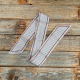 Rodeo Drive Cream and Brown Stripe Twilly