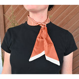 Rodeo Drive Burnt Orange and Cream Stripe Twilly