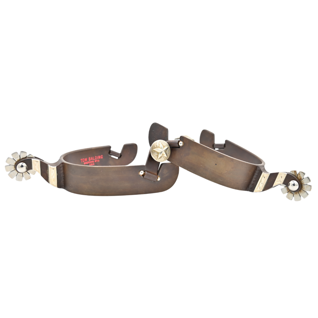 Tom Balding Men's Spurs with Silver Bars
