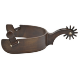 Tom Balding Men's Spurs with Silver Floral Overlay
