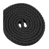 Tough1 Pro Flat Cotton Roping Reins- Black