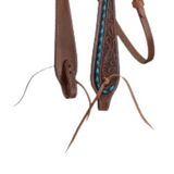Tough 1 Turquoise Buckstitch Browband Headstall