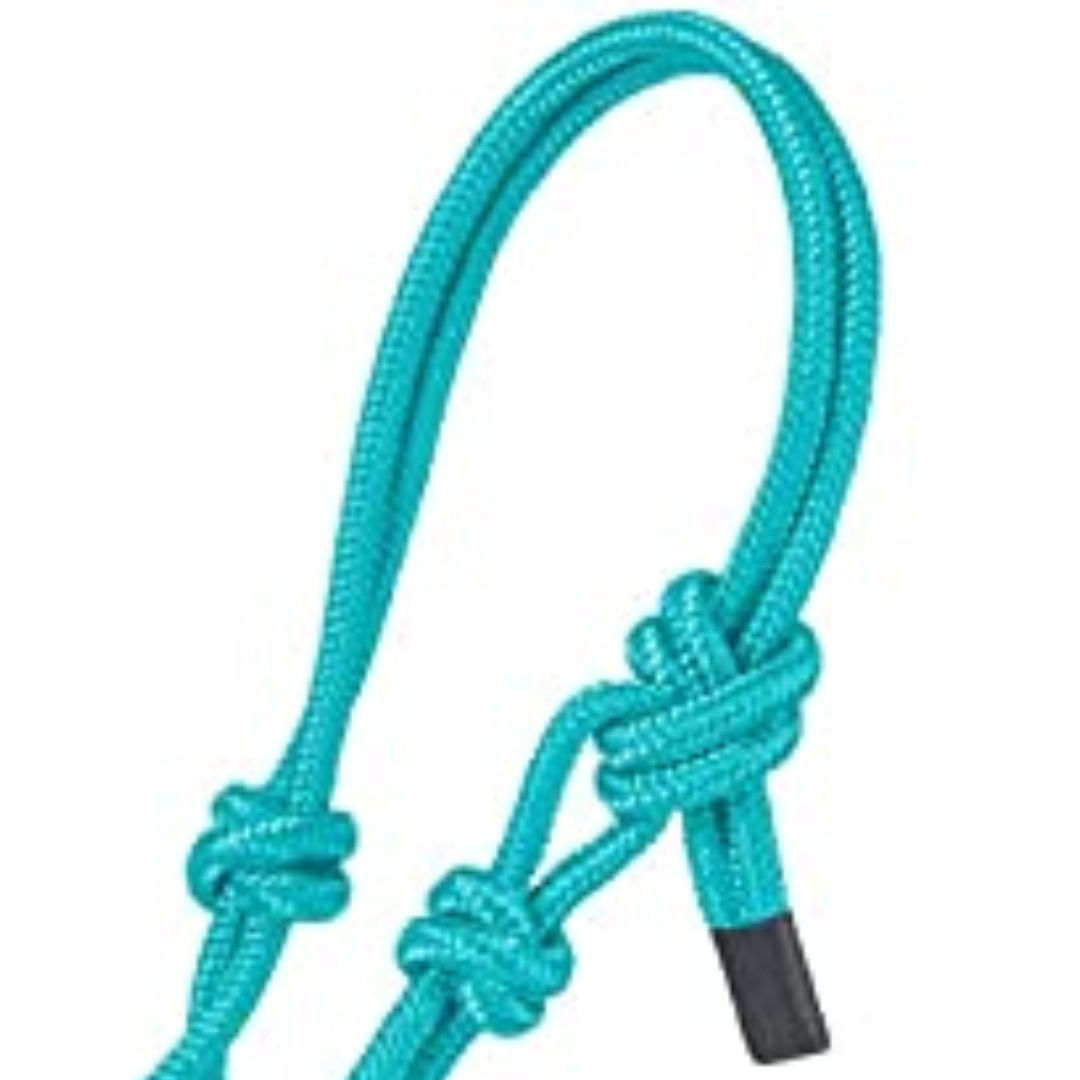 Tough 1 Mini Rope Halter with Lead Rope- Turquoise
