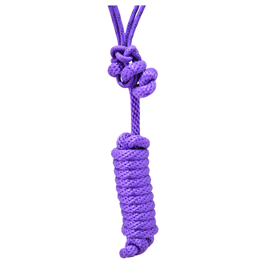 Tough 1 Purple Poly Rope Halter with Lead Rope - Purple