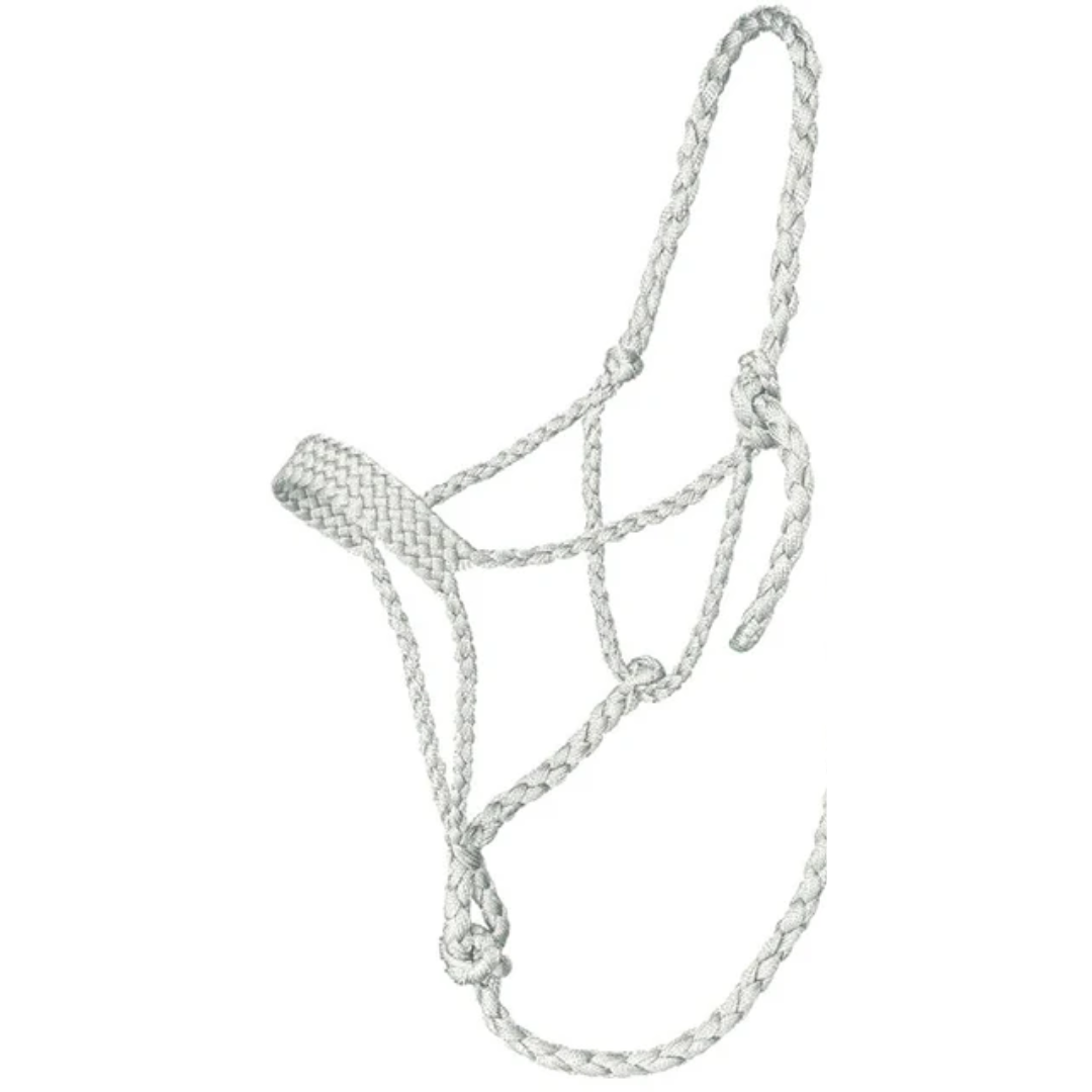 Tough 1 White Mule Tape Halter with 10' Lead Rope