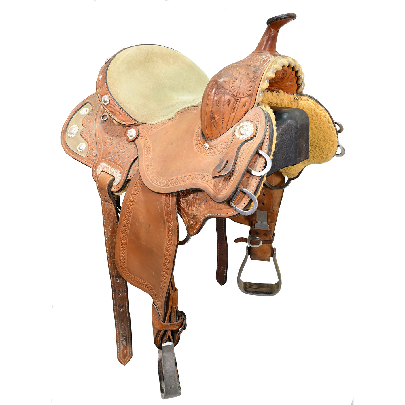 Used 13.5" Triple Creek Barrel Racing Saddle
