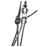 Twisted Knot Halters Easy Off Halter with 10" Lead Rope- Black