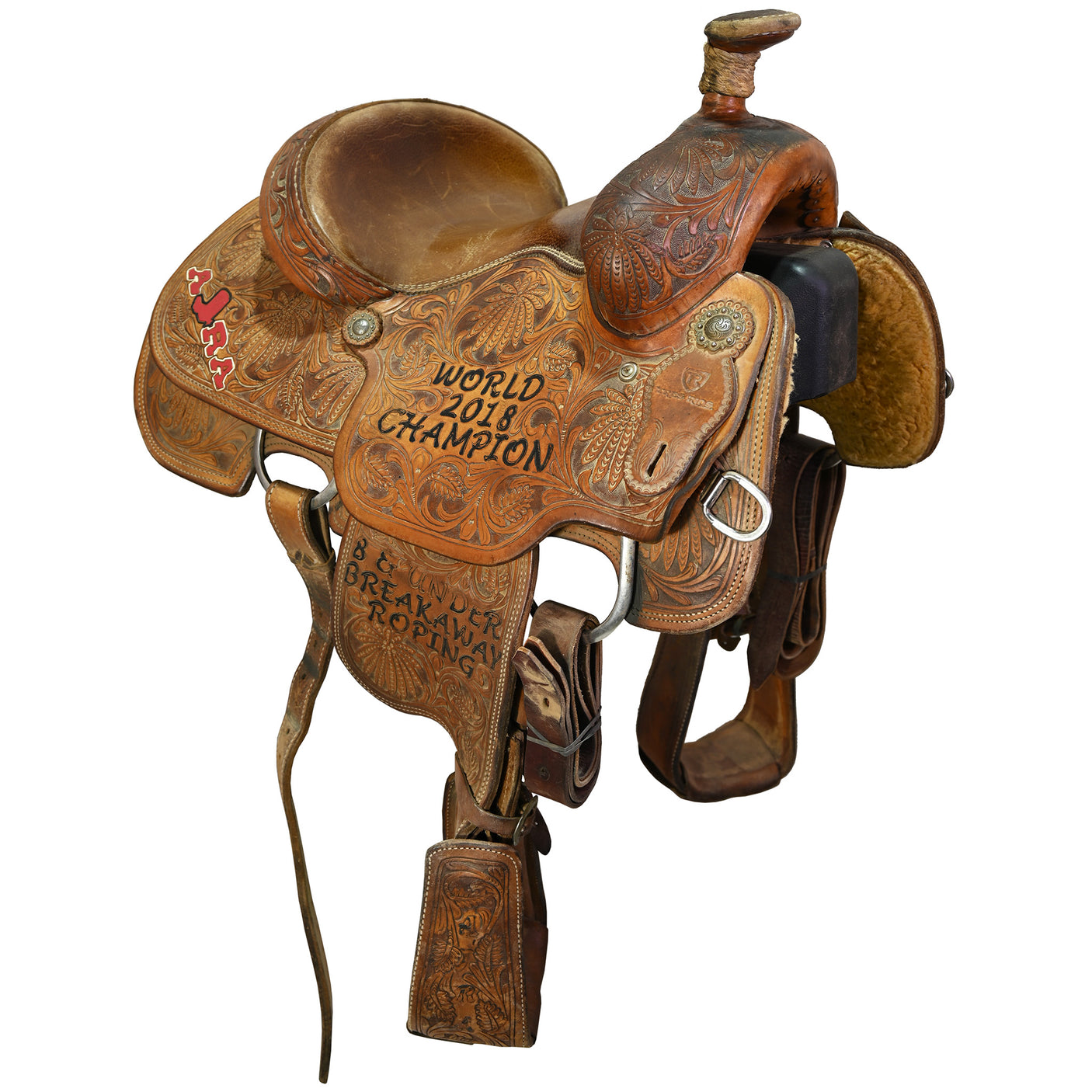 Used 12.5" Tres Rios Trophy Team Roping Saddle