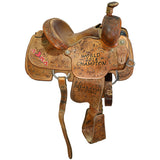 Used 12.5" Tres Rios Trophy Team Roping Saddle