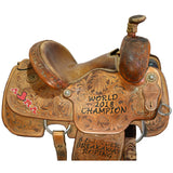 Used 12.5" Tres Rios Trophy Team Roping Saddle