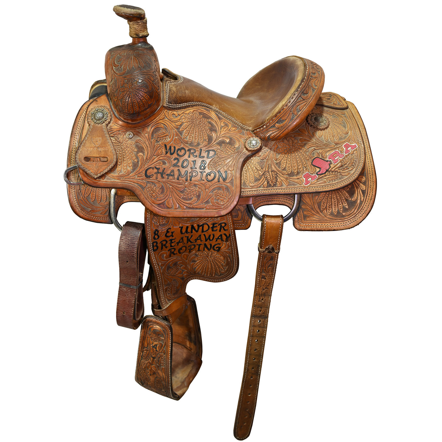 Used 12.5" Tres Rios Trophy Team Roping Saddle