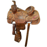 Used 12.5" Tres Rios Trophy Team Roping Saddle