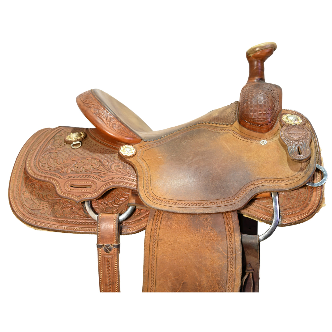 Used 13.5" Bronco Billy Team Roping Saddle