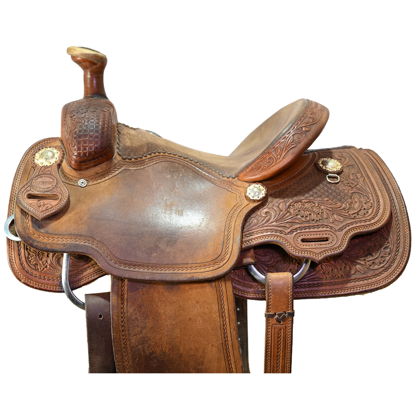Used 13.5" Bronco Billy Team Roping Saddle