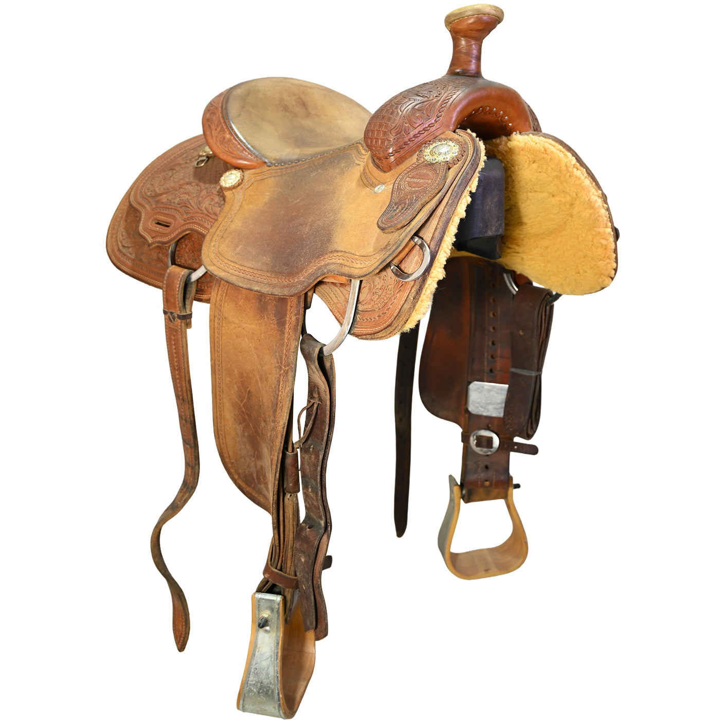 Used 13.5" Bronco Billy Team Roping Saddle