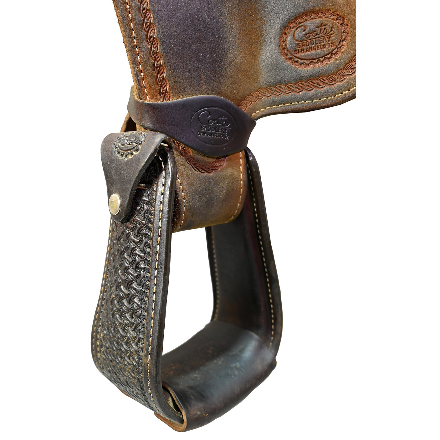 Used 13.5" Coats Team Roping Saddle