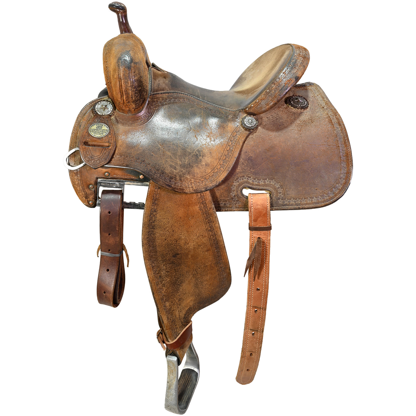 Used 13.5" Martin Crown C Barrel Racing Saddle