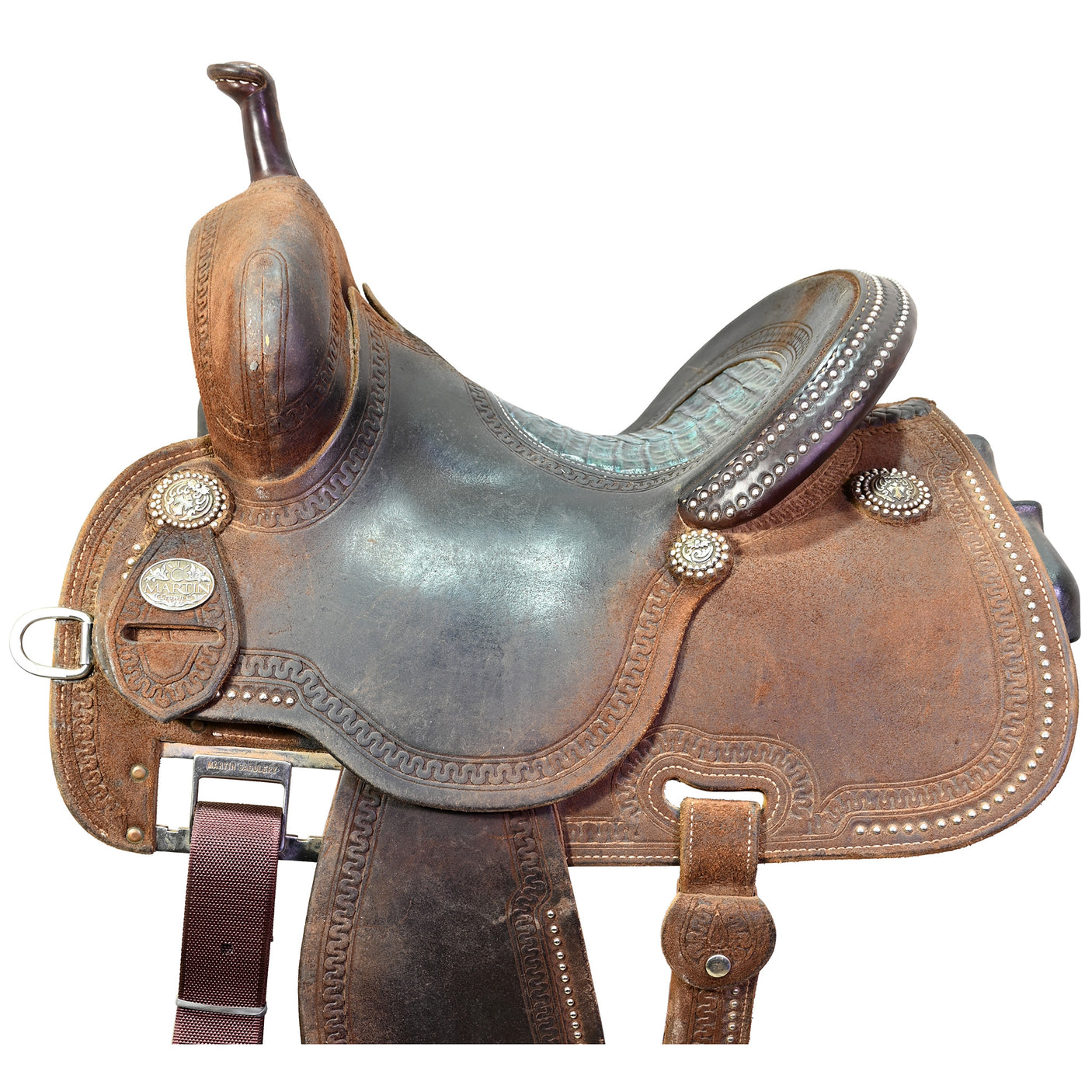 Used 13" Martin Crown C Barrel Racing Saddle
