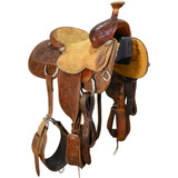 Used 13.5" HF&C Panhandle Series Team Roping Saddle