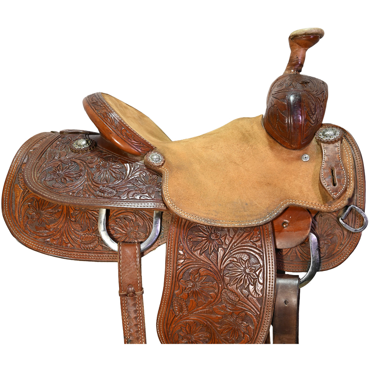 Used 13.5" HF&C Panhandle Series Team Roping Saddle