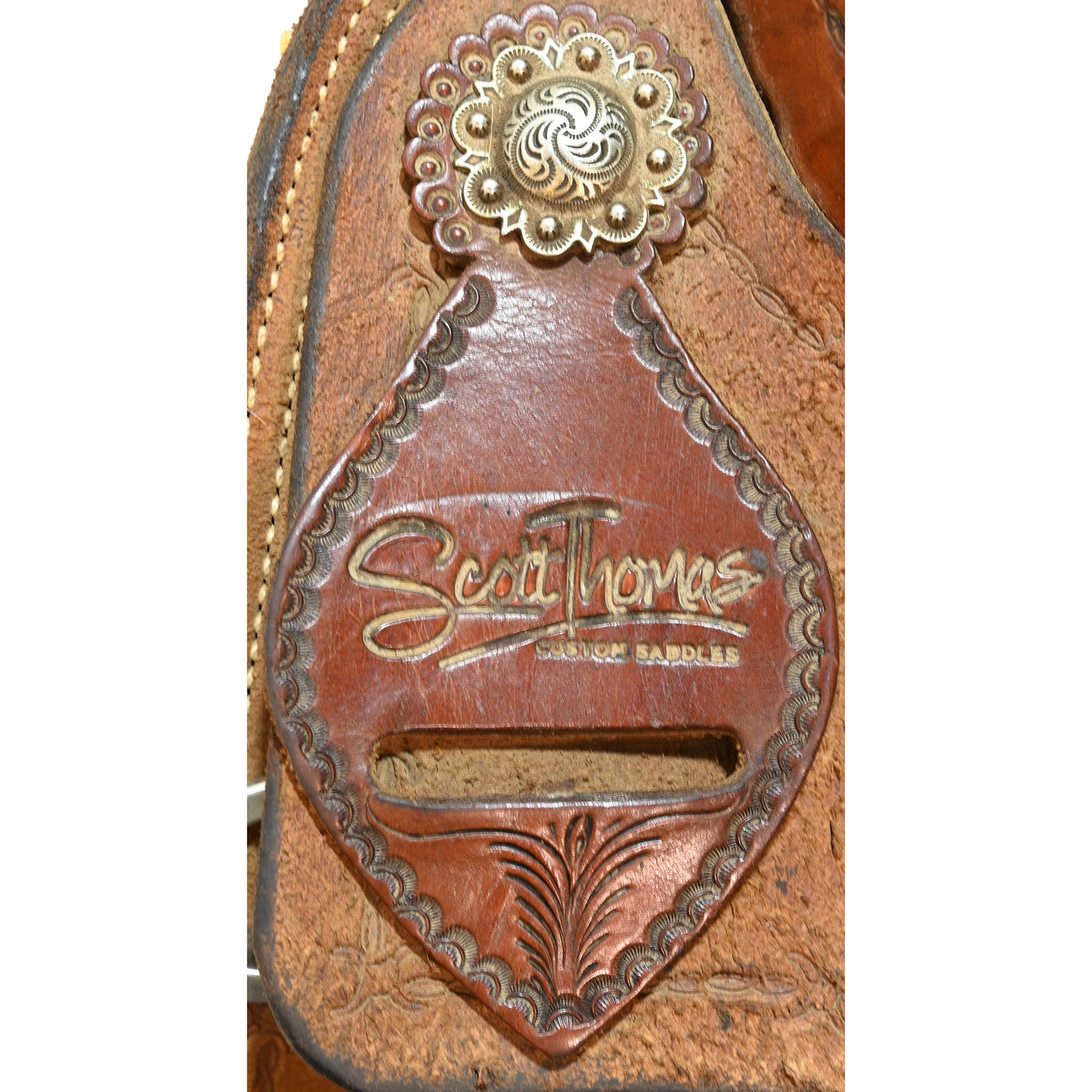 Used 13.5" Scott Thomas Trophy Calf Roping Saddle