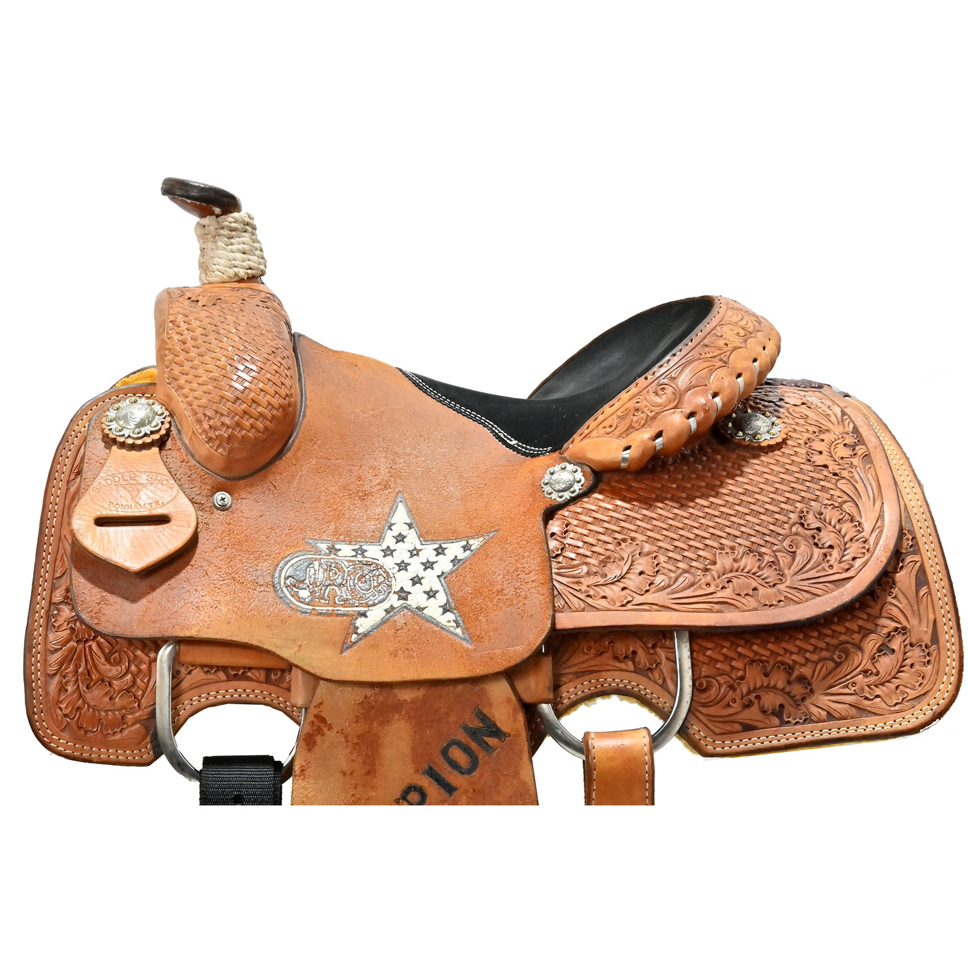 SOLD! Used 13" Twister Trophy Calf Roping Saddle