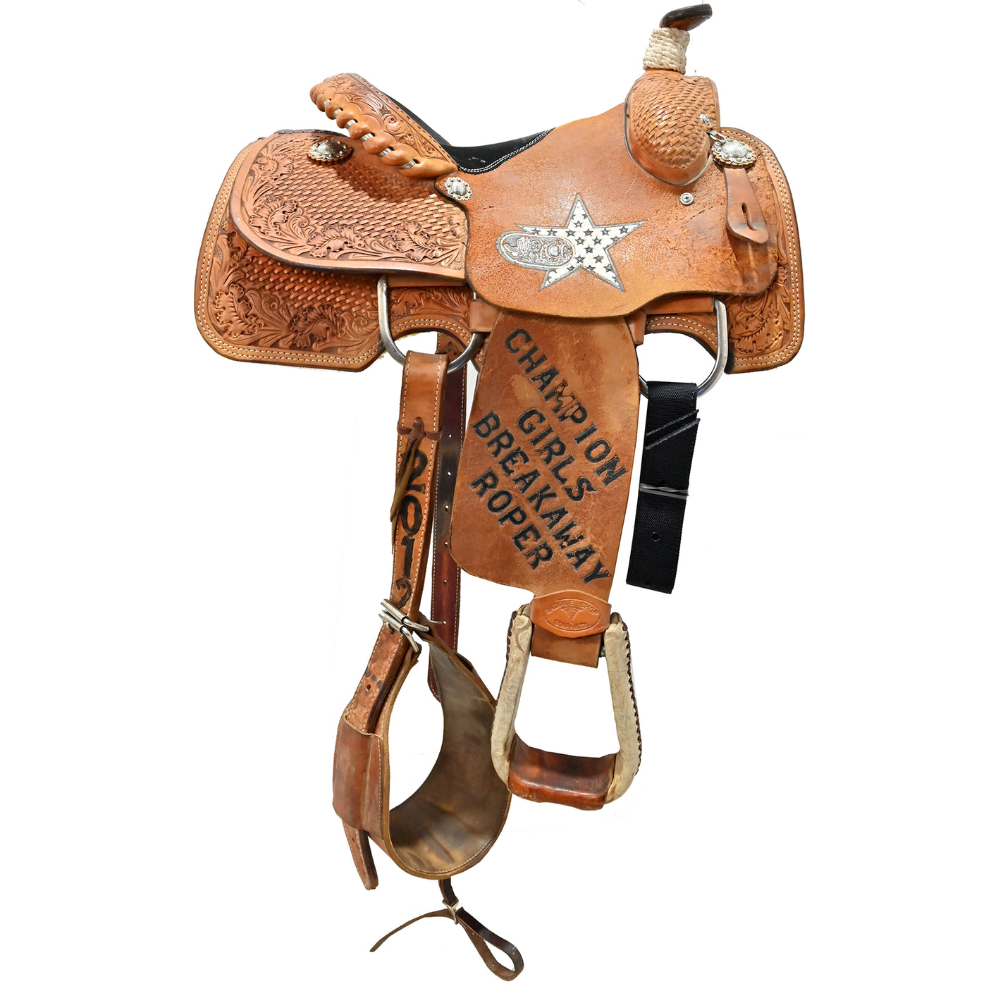 SOLD! Used 13" Twister Trophy Calf Roping Saddle