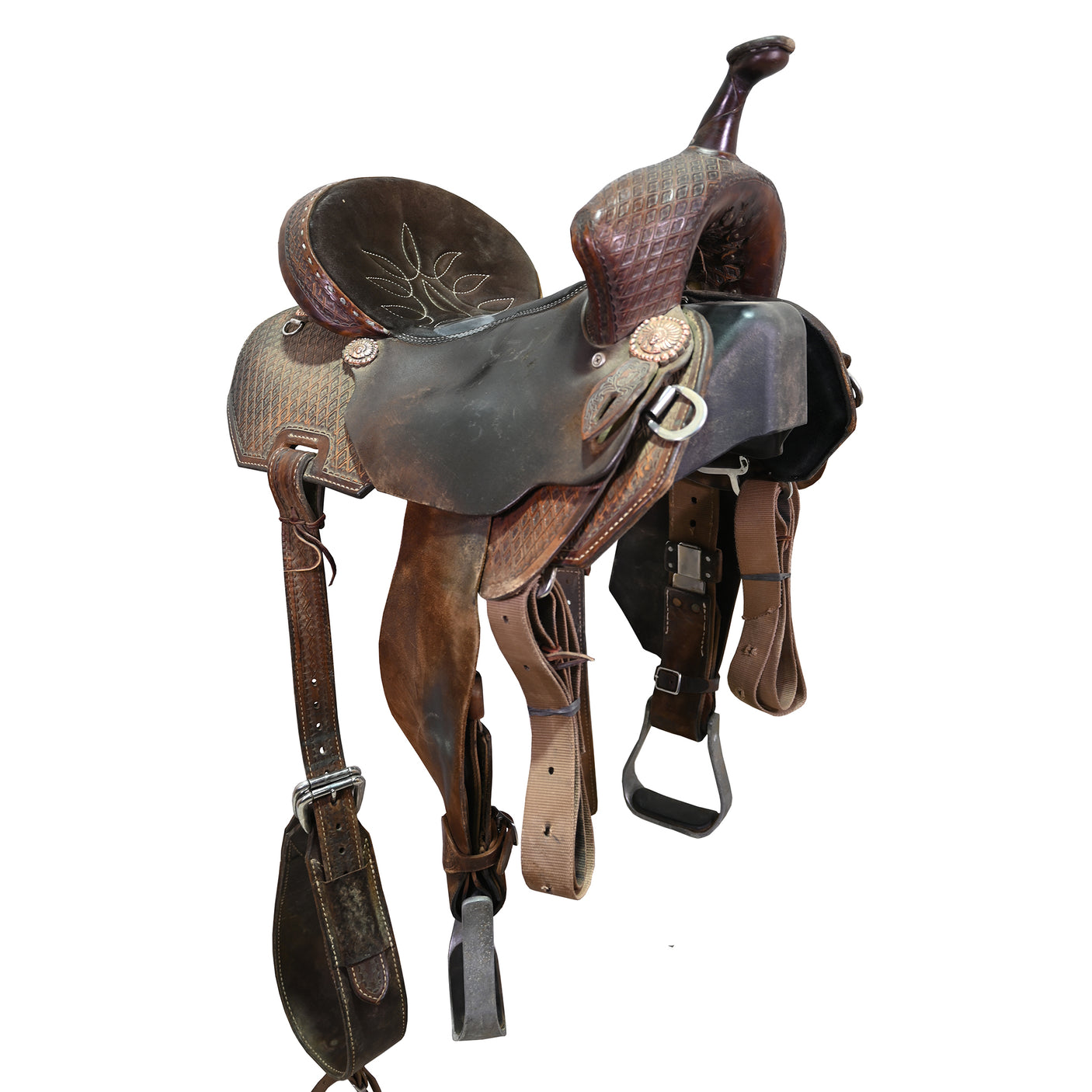 SOLD! Used 14.25" Double J Pursuit Flex Barrel Racing Saddle