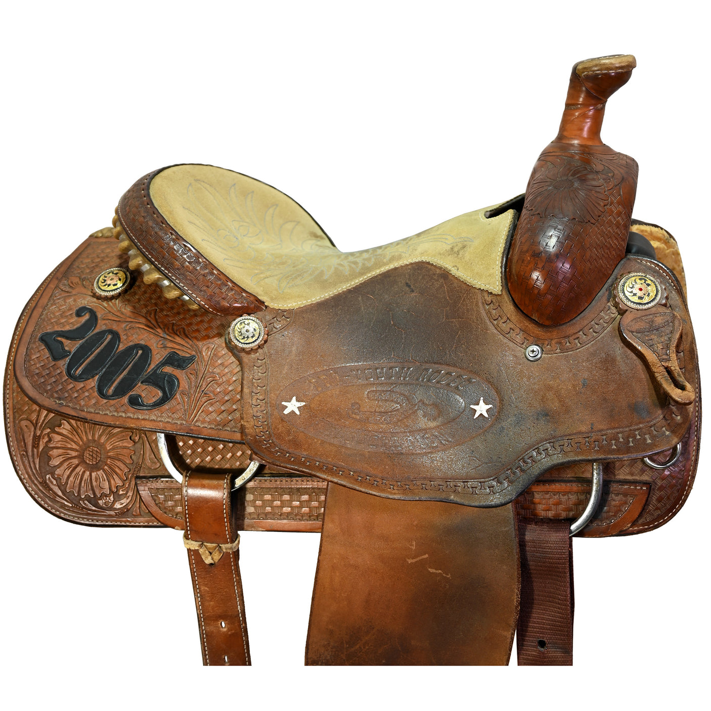 Used 14.5" Cowboy Classic Trophy Team Roping Saddle