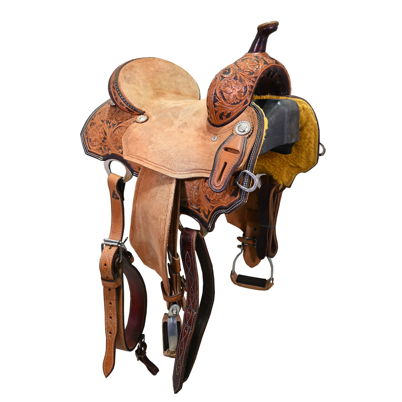 SOLD! Used 14.5" Corriente Barrel Racing Saddle