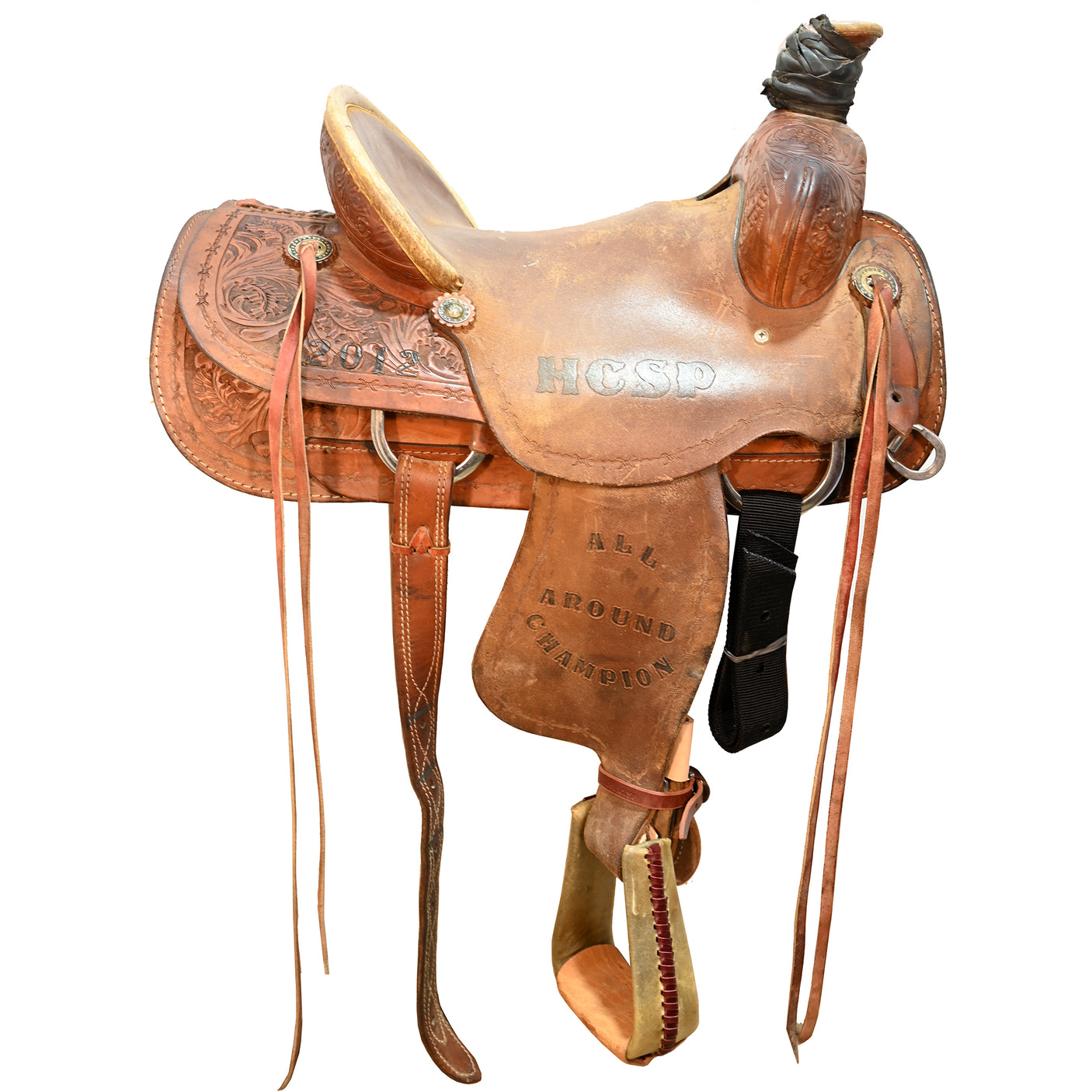 SOLD! Used 14.5" Corriente Trophy Ranch Roping Saddle