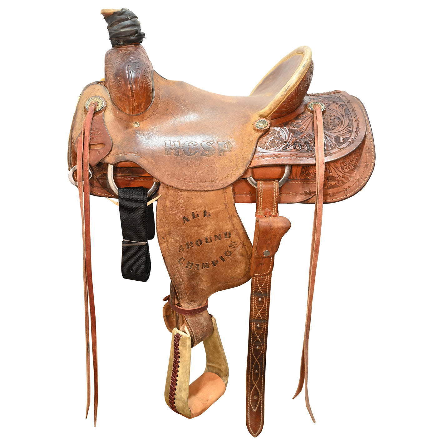 SOLD! Used 14.5" Corriente Trophy Ranch Roping Saddle
