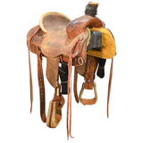SOLD! Used 14.5" Corriente Trophy Ranch Roping Saddle