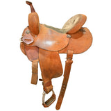 Used 14.5" Double J Pozzi Pro Barrel Racing Saddle