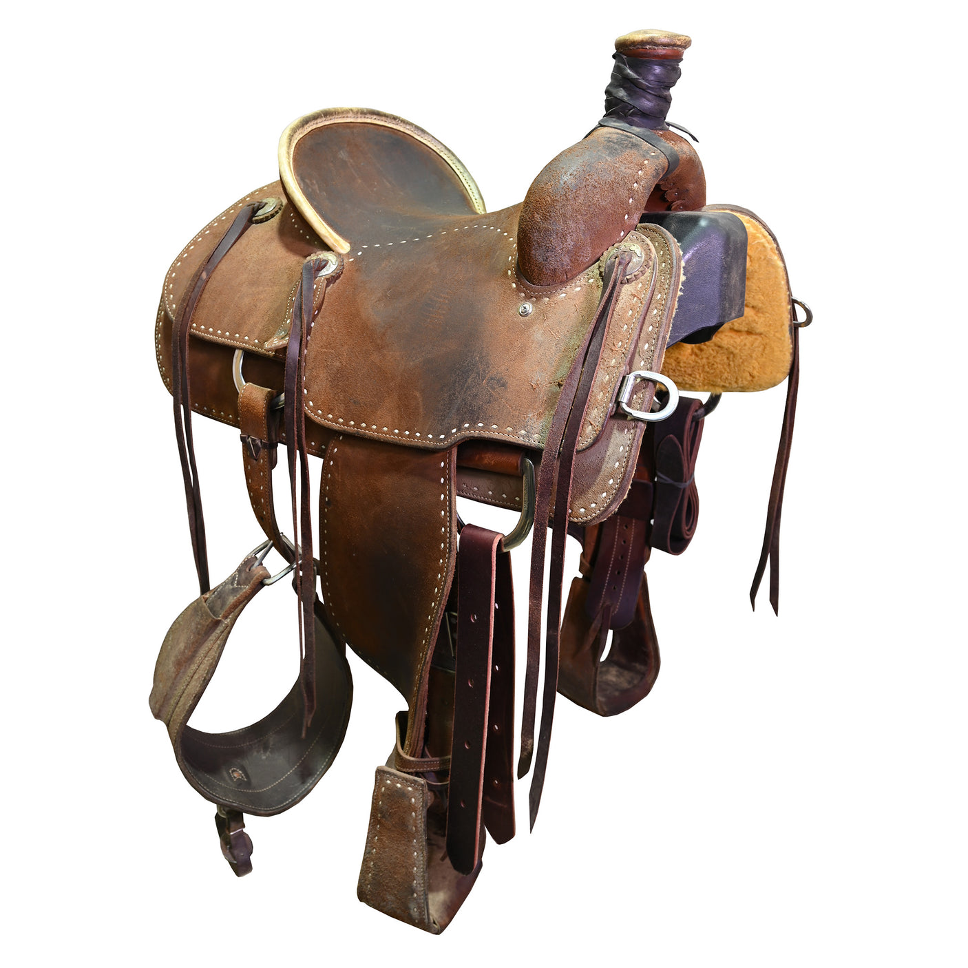 Used 14.5" Martin Team Roping Saddle