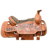 SALE PENDING! Used 14.5" No Maker Trophy Team Roping Saddle