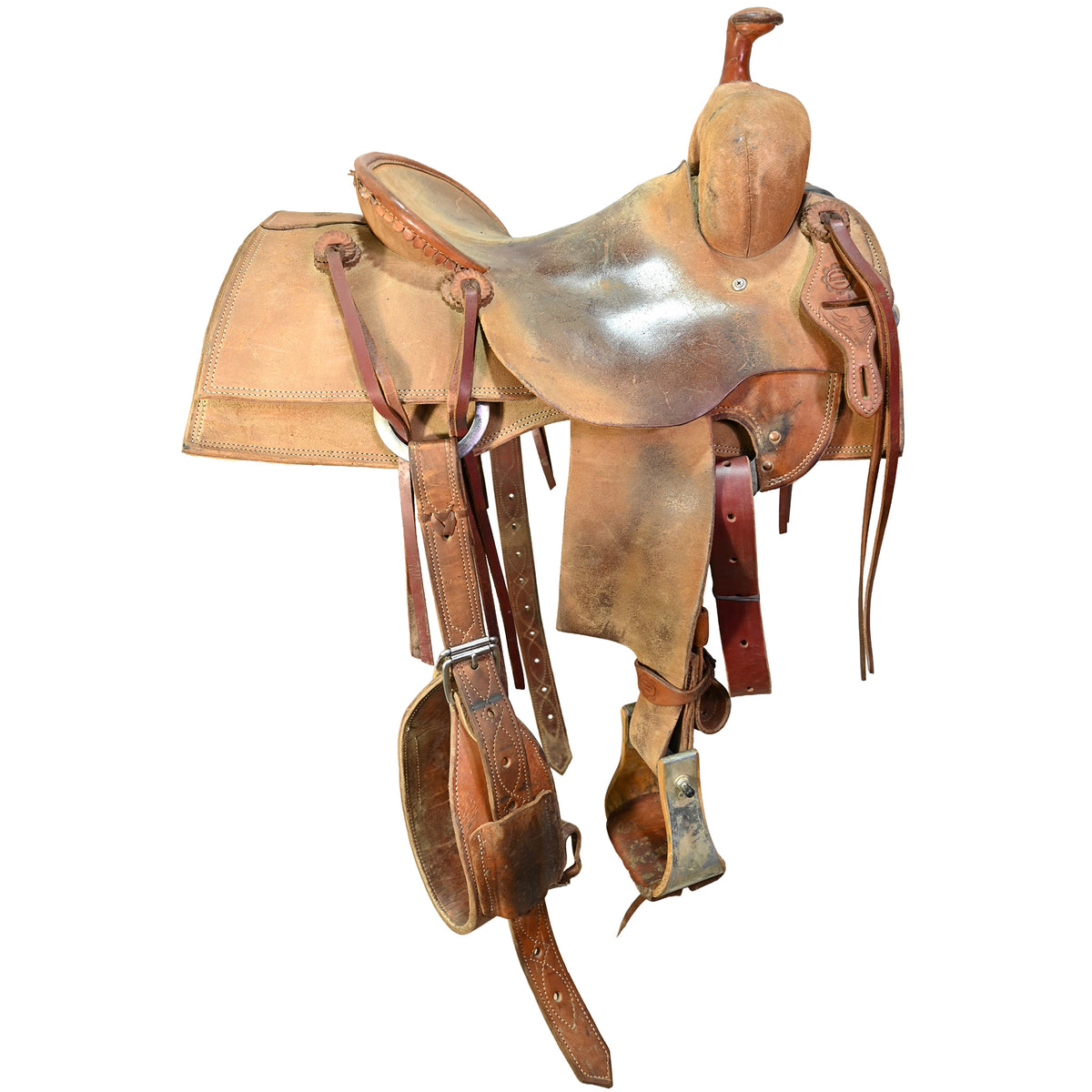 Used 14.5" Slaton Ranch Cutting Saddle