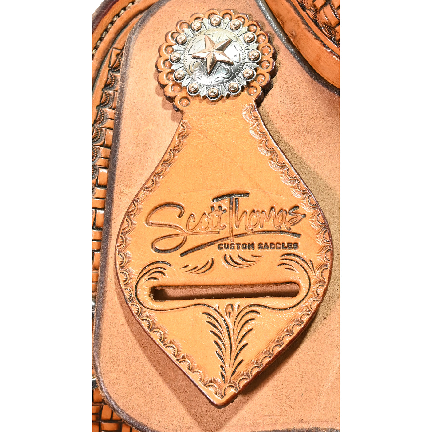 SOLD! Used 14.5" Scott Thomas Trophy Team Roping Saddle
