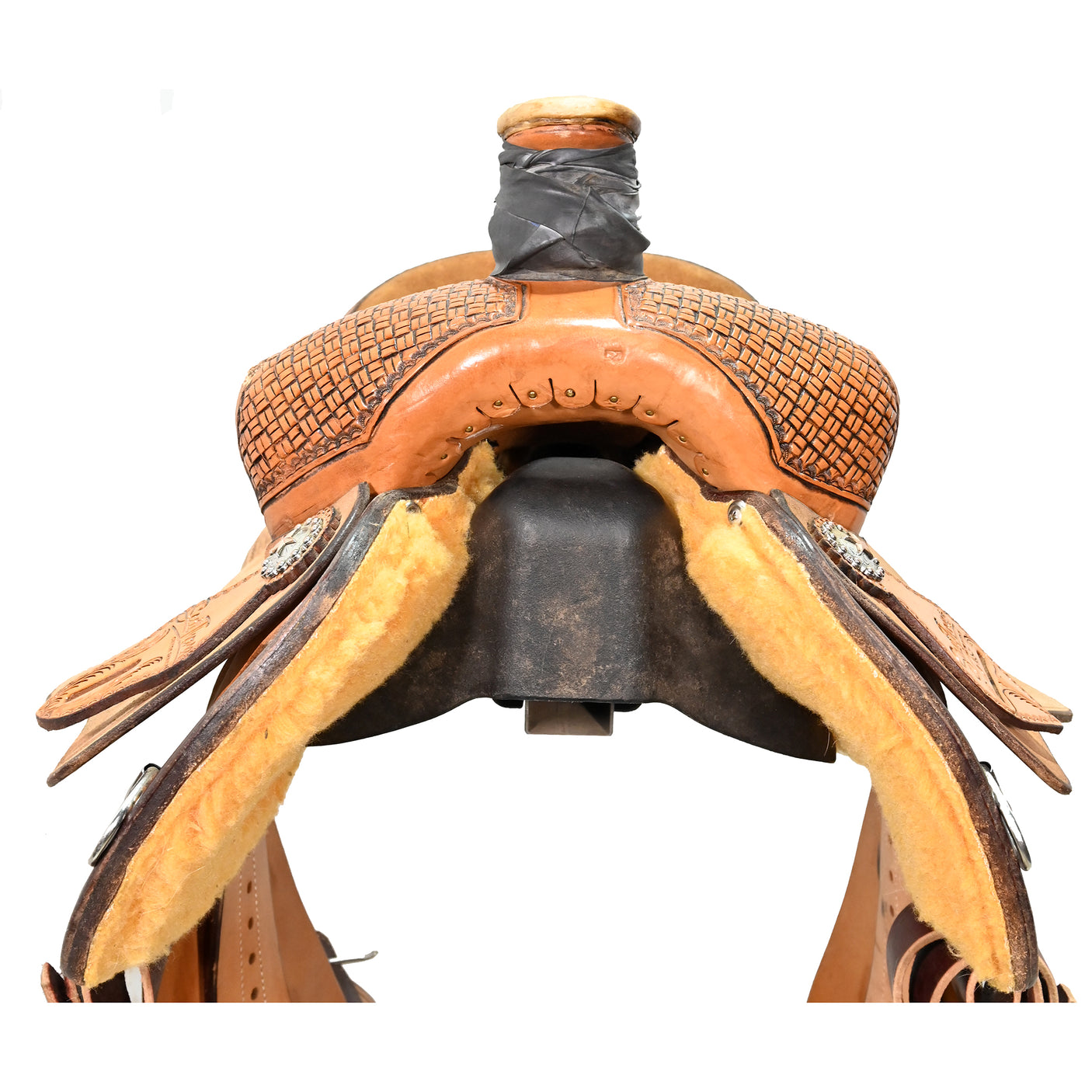 SOLD! Used 14.5" Scott Thomas Trophy Team Roping Saddle