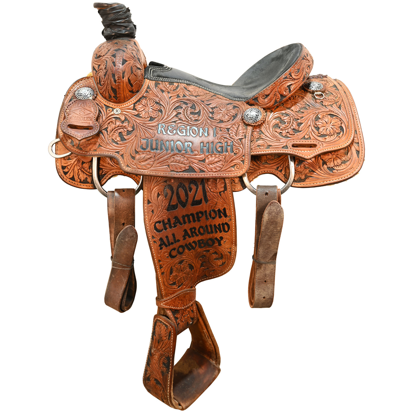 SOLD! Used 14.5" Tod Slone Trophy Team Roping Saddle