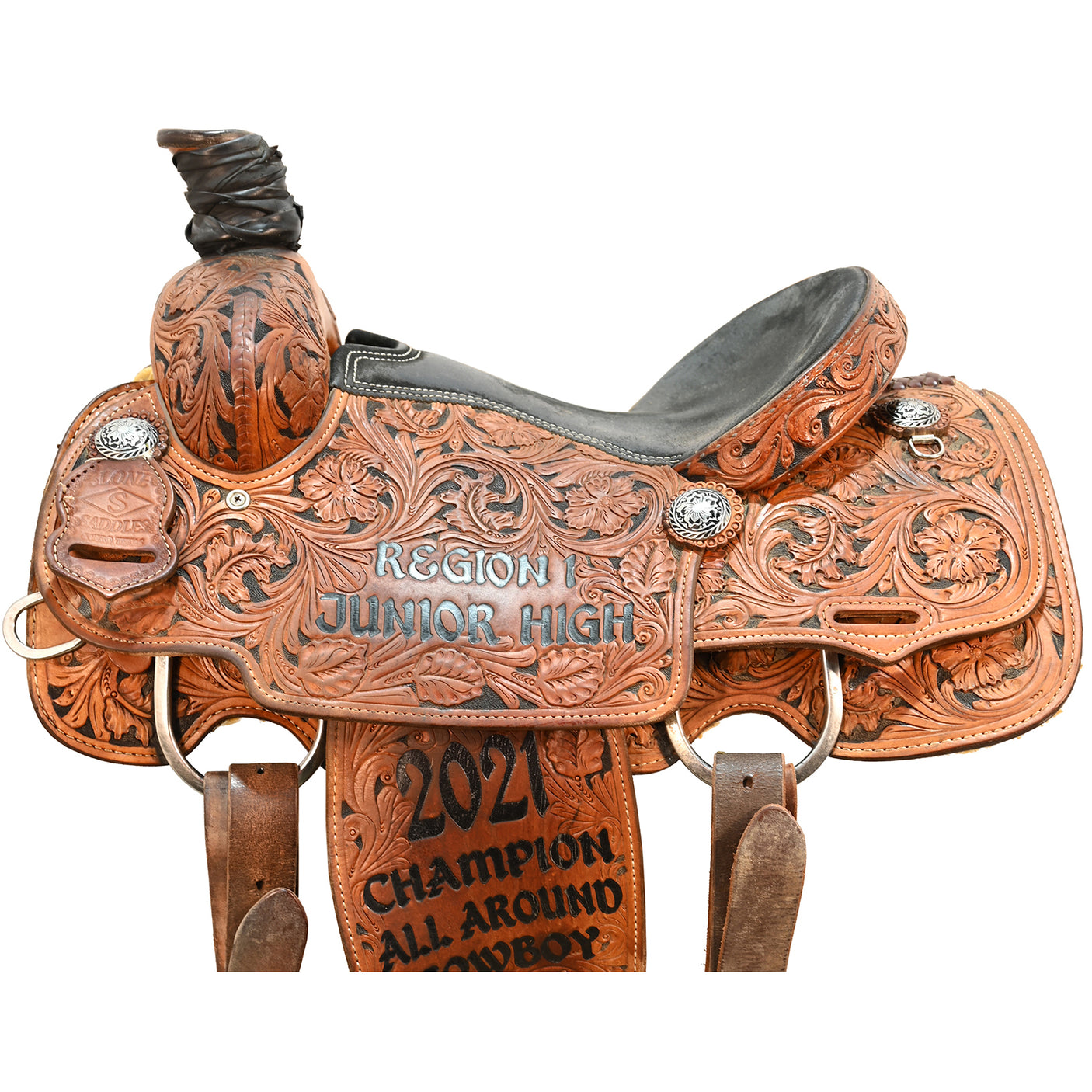 SOLD! Used 14.5" Tod Slone Trophy Team Roping Saddle