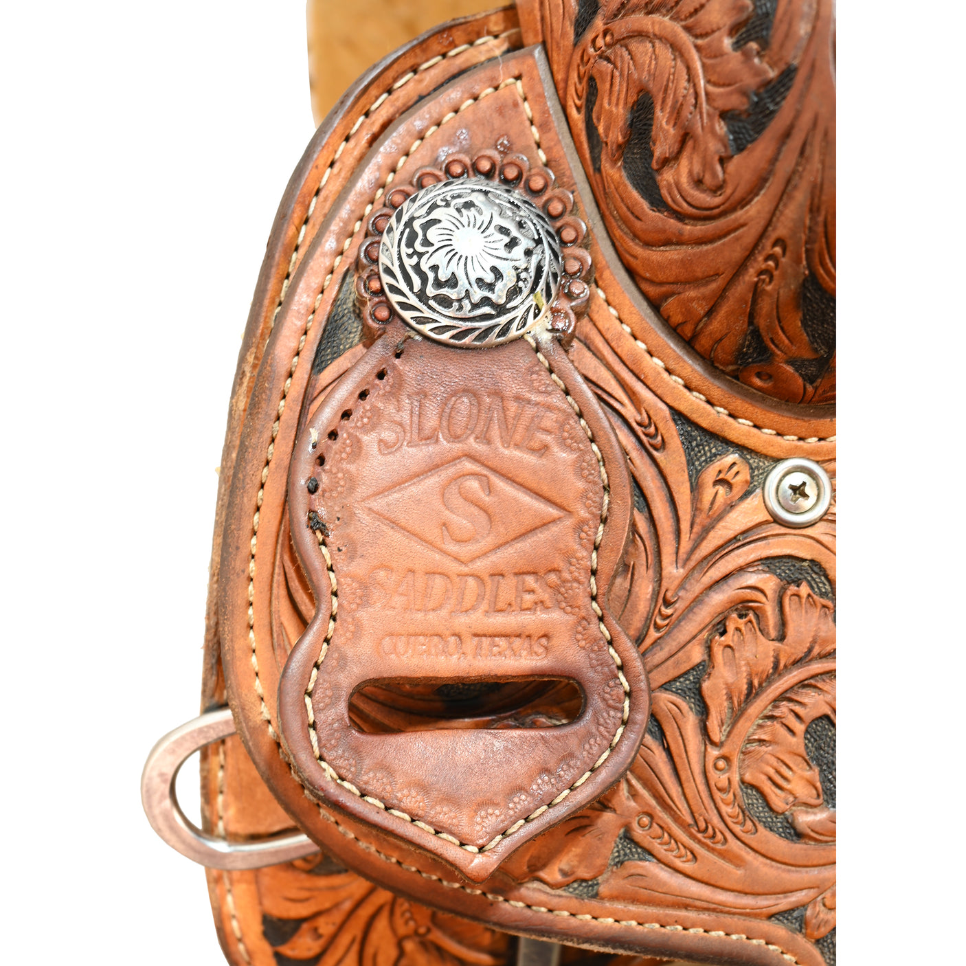 SOLD! Used 14.5" Tod Slone Trophy Team Roping Saddle