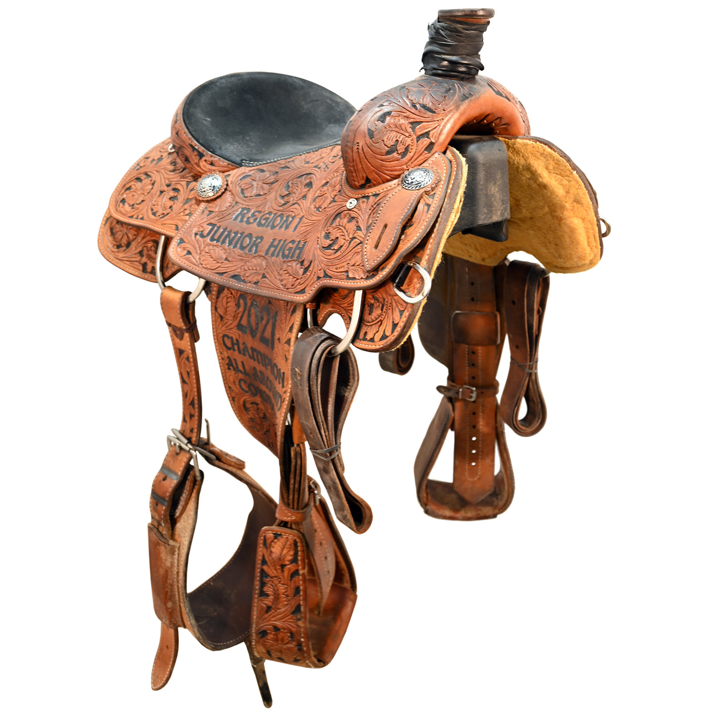 SOLD! Used 14.5" Tod Slone Trophy Team Roping Saddle