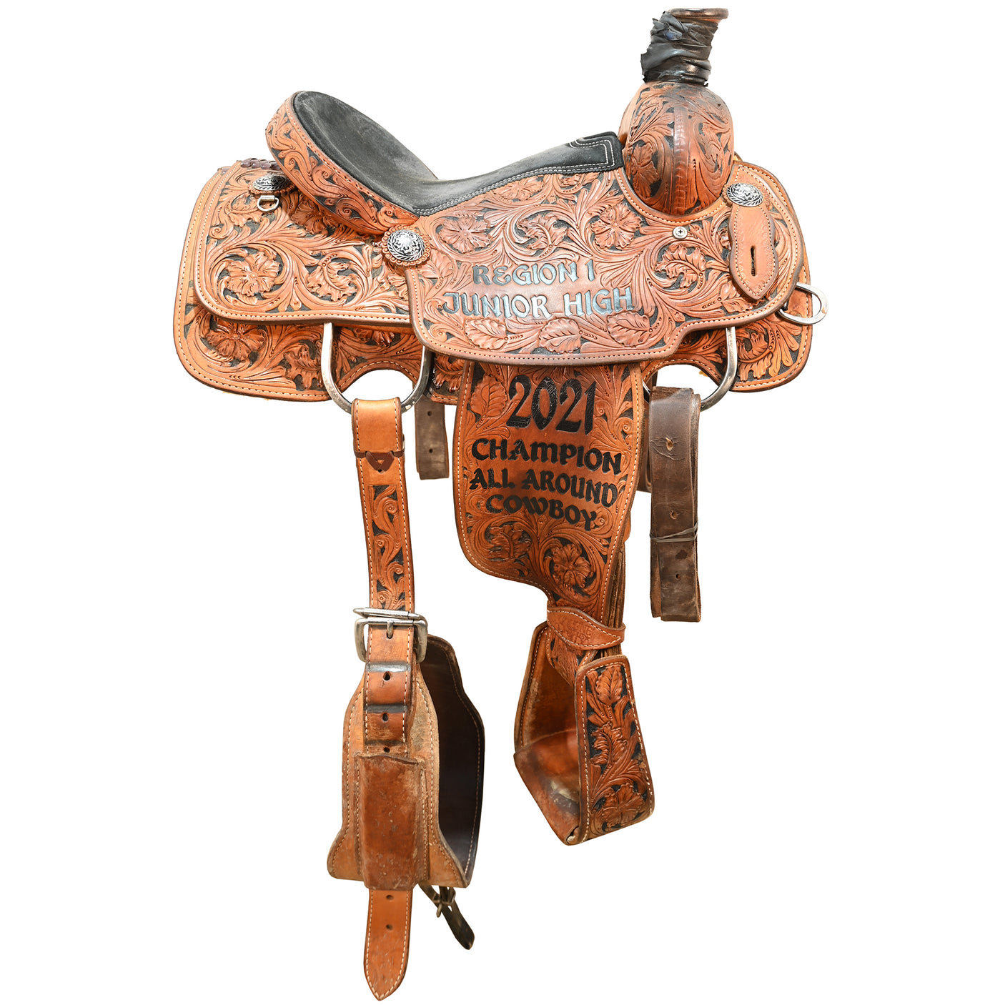 SOLD! Used 14.5" Tod Slone Trophy Team Roping Saddle